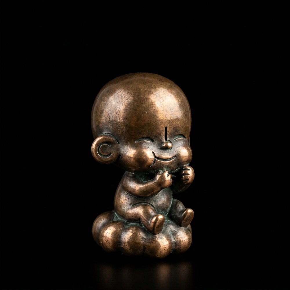 TOTZ sculpted as a bronze statue